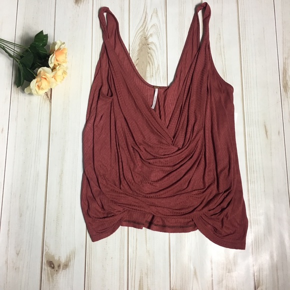 Free People Tops - Free People Mauve Purple Wrap Tank Top